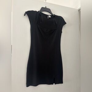 H&M Black Asymmetrical Sheath Dress for Cocktail